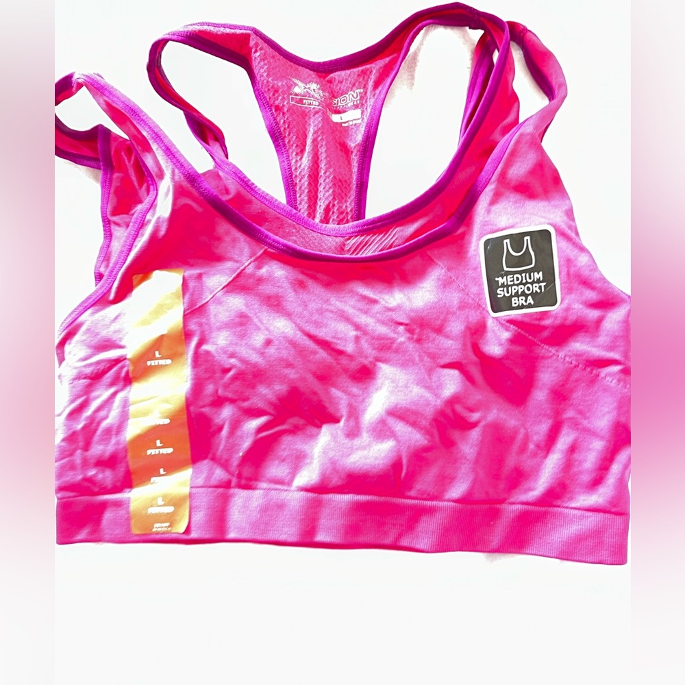 Xersion pink Medium support bra